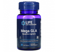 Добавка с ГЛК и кунжутными лигнанами, Mega GLA, Life Extension, 30 таблеток