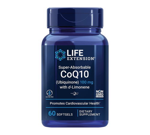 Суперабсорбируемый коэнзим Q10, Super-Absorbable Coq10, Life Extension, 60 желатиновых капсул