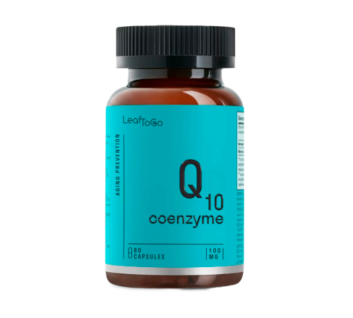 Коэнзим Q10, Coenzyme Q10, Leaf To Go, 60 капсул