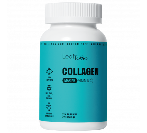 Ассорти коллагена в капсулах, Collagen Caps Mix, Leaf To Go, 3 упаковки