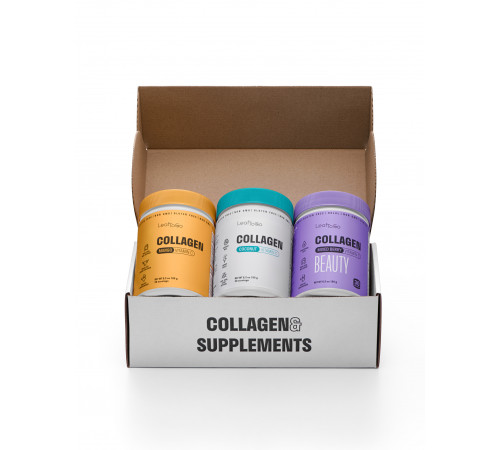 Ассорти Коллагена, Collagen Mango Berry Coconut, Leaf To Go, 3 упаковки