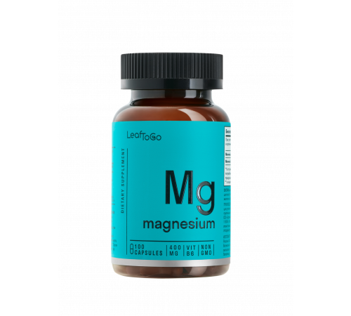Цитрат Магния, Magnesium Citrate, Leaf To Go, 100 капсул