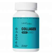 Морской Коллаген, Marine collagen, Leaf To Go, 150 капсул