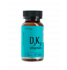 Витамин Д3 с К2, Vitamin D3 K2, Leaf To Go, 100 таблеток