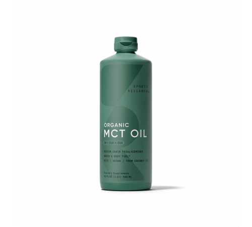 Масло с жирными кислотами МСТ, MCT Oil, Sports Research, 473 мл (16 fl oz)