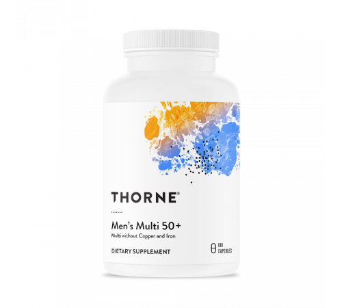 Комплекс витаминов для мужчин 50+, Men's Multi 50+, Thorne, 180 капсул