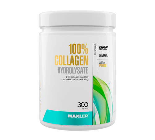 Гидролизованный коллаген, 100% Collagen Hydrolysate Unflavored, Maxler, 300 г