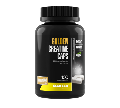 Креатин, 100% Golden Creatine Caps, Maxler, 100 вегетарианских капсул