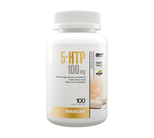 5-Гидрокситриптофан, 5-HTP 100 mg, Maxler, 90 вегетарианских капсул