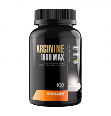 Аргинин, Arginine 1000 MAX, Maxler, 100 таблеток