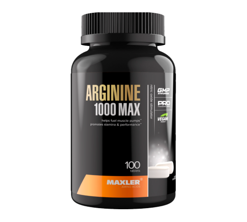 Аргинин, Arginine 1000 MAX, Maxler, 100 таблеток