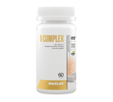 Комплекс Витамина B, B-Complex, Maxler, 120 таблеток