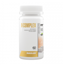 Комплекс Витамина B, B-Complex, Maxler, 120 таблеток