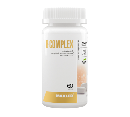 Комплекс Витамина B, B-Complex, Maxler, 120 таблеток