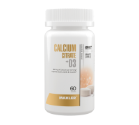 Цитрат Кальция с Витамином D3, Calcium Citrate + D3, Maxler, 60 таблеток