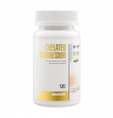 Магний хелат, Chelated Magnesium, Maxler, 120 таблеток