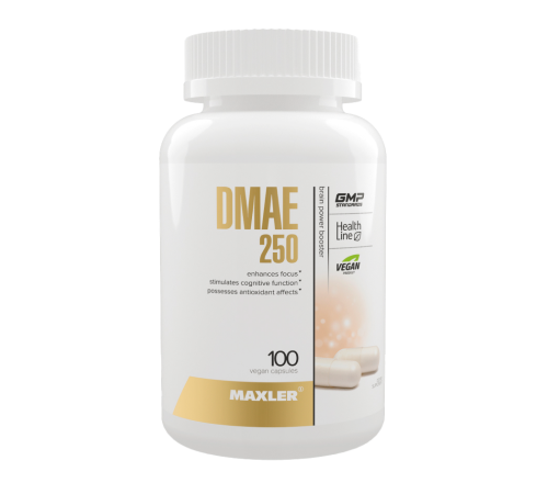 Диметиламиноэтанол ДМАЭ, DMAE 250, Maxler, 100 вегетарианских капсул