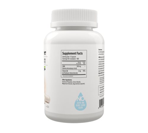 Гамма-аминомасляная кислота ГАМК, GABA 500 mg, Maxler, 100 вегетарианских капсул