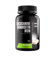 Глюкозамин Хондроитин МСМ, Glucosamine-Chondroitin-MSM, Maxler, 90 таблеток