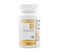 Магний с Витамином B6, Magnesium B6, Maxler, 60 таблеток