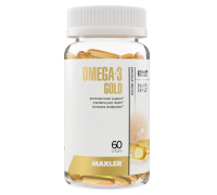 Омега-3 Голд, Omega-3 Gold, Maxler, 60 желатиновых капсул