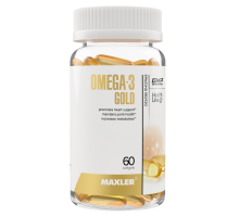 Омега-3 Голд, Omega-3 Gold, Maxler, 60 желатиновых капсул