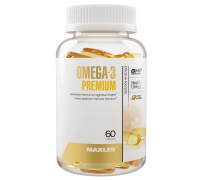 Омега-3 Премиум, Omega-3 Premium, Maxler, 60 желатиновых капсул