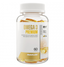 Омега-3 Премиум, Omega-3 Premium, Maxler, 60 желатиновых капсул