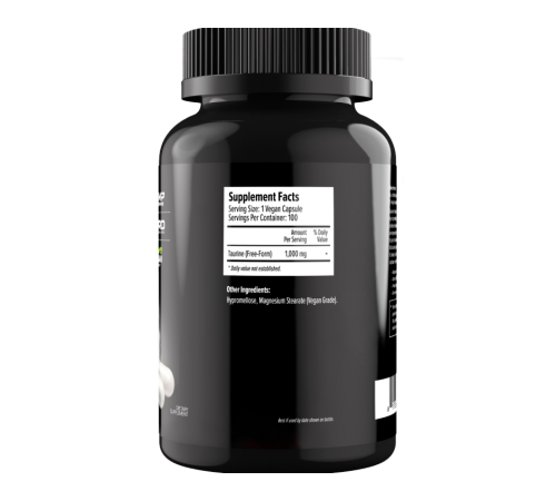 Таурин, Taurine 1000 mg, Maxler, 100 вегетарианских капсул