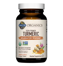 Куркума Garden of life Organics Extra Strength Turmeric Inflammatory 60 веганских таблеток