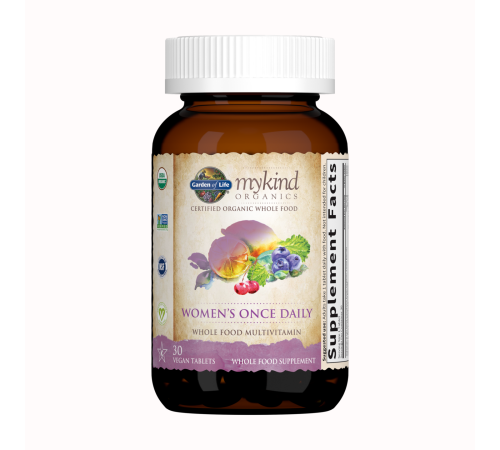 Мультивитамины для женщин, Women's Once Daily, Garden of Life, 30 вегетарианских таблеток