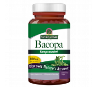 Бакопа, Bacopa Capsules, Nature's Answer, 90 вегетарианских капсул