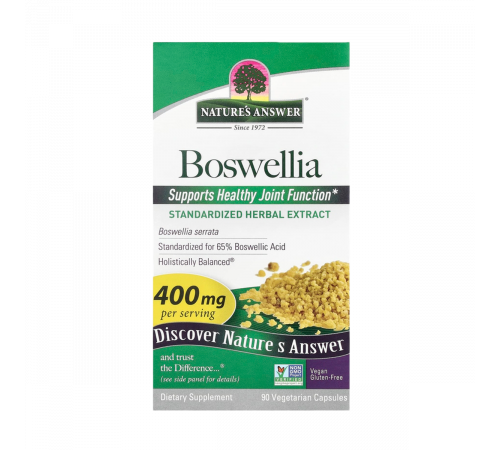 Босвеллия, Bosvelia, Nature's Answer, 90 вегетарианских капсул