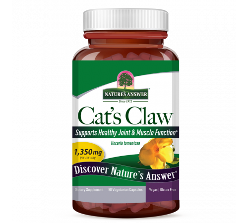 Экстракт кошачего когтя, Cat’s Claw, Nature's Answer, 90 растительных капсул