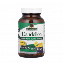 Экстракт корня одуванчика, Dandelion Root, Nature's Answer, 90 вегетарианских капсул