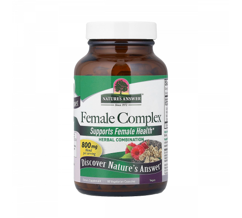Комплекс для женщин, Female Complex, Nature's Answer, 90 вегетарианских капсул