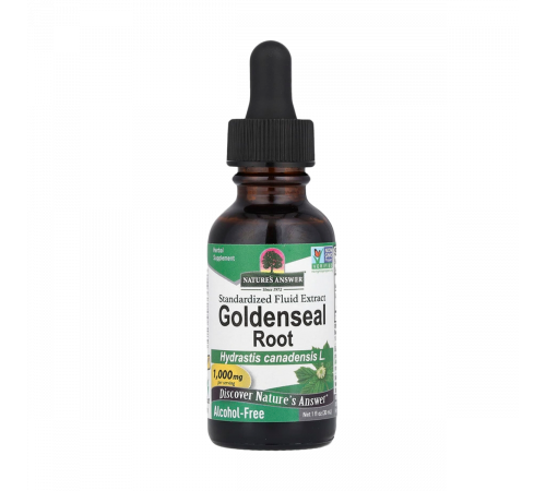 Экстракт корня желтокорня, Goldenseal Root, Nature's Answer, 30 мл