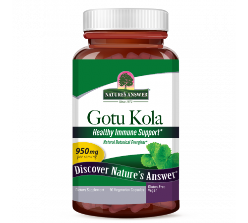 Готу Кола, Gotu Kola, Nature's Answer, 90 вегетарианских капсул