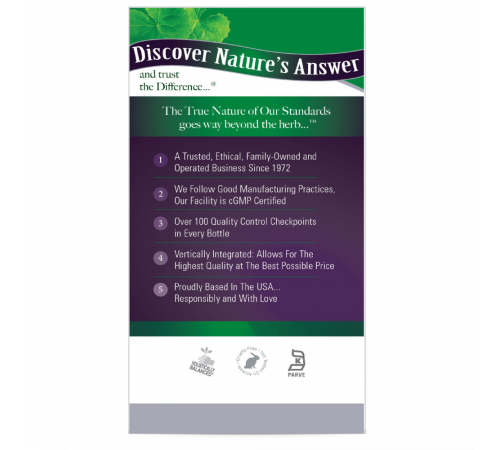 Готу Кола, Gotu Kola, Nature's Answer, 90 вегетарианских капсул