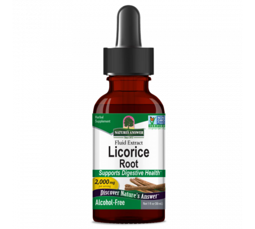 Экстракт корня солодки, Licorice Root Liquid Extract, Nature's Answer, 30 мл