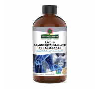 Малат и глицинат магния, Magnesium Glycinate Liquid, Nature's Answer, 480 мл