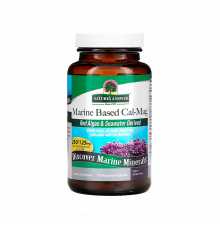 Кальций и магний из морского источника, Marine Based Cal-Mag, Nature's Answer, 120 вегетарианских капсул