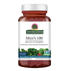 Мультивитамины для мужчин, Men’s 100 Multivitamin, Nature's Answer, 60 растительных капсул