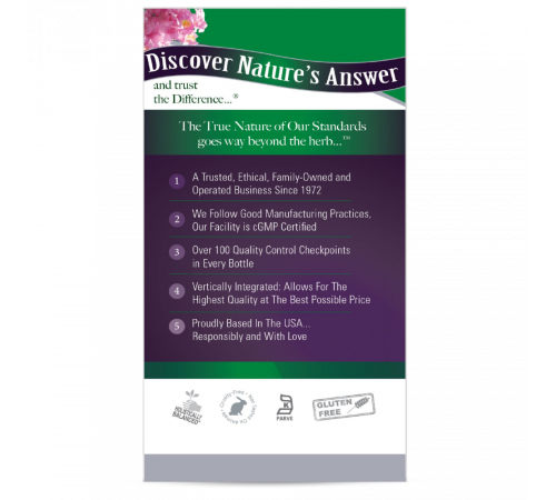 Экстракт коры муравьиного дерева, Pau D’arco, Nature's Answer, 90 растительных капсул