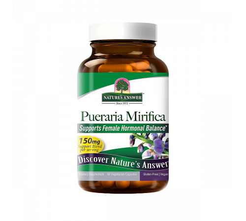 Пуэрария Мирифика для поддержки при менопаузе, Pueraria Mirifica, Nature's Answer, 60 вегетарианских капсул