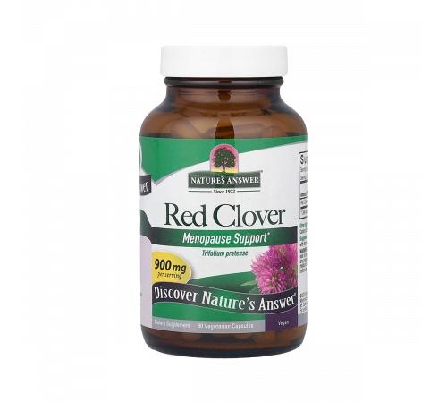 Красный клевер, Red Clover Tops, Nature's Answer, 90 вегетарианских капсул