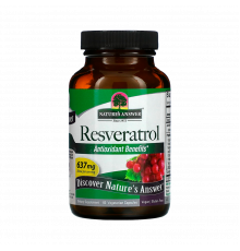 Ресвератрол, Resveratrol, Nature's Answer, 60 вегетарианских капсул