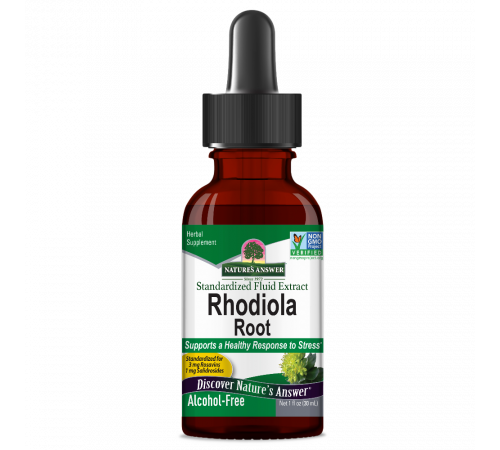 Родиола розовая, Rhodiola Root, Nature's Answer, 30 мл