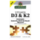 Жидкий витамин D3 и K2, Liquid Vitamin D3 and K2, Nature's Answer, 15 мл