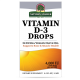 Витамин D3 4000 ME, Vitamin D3 Liquid, Nature's Answer, 15 мл